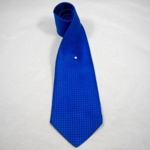 MEN'S Vintage Necktie Royal Blue Diamond Jacquard
